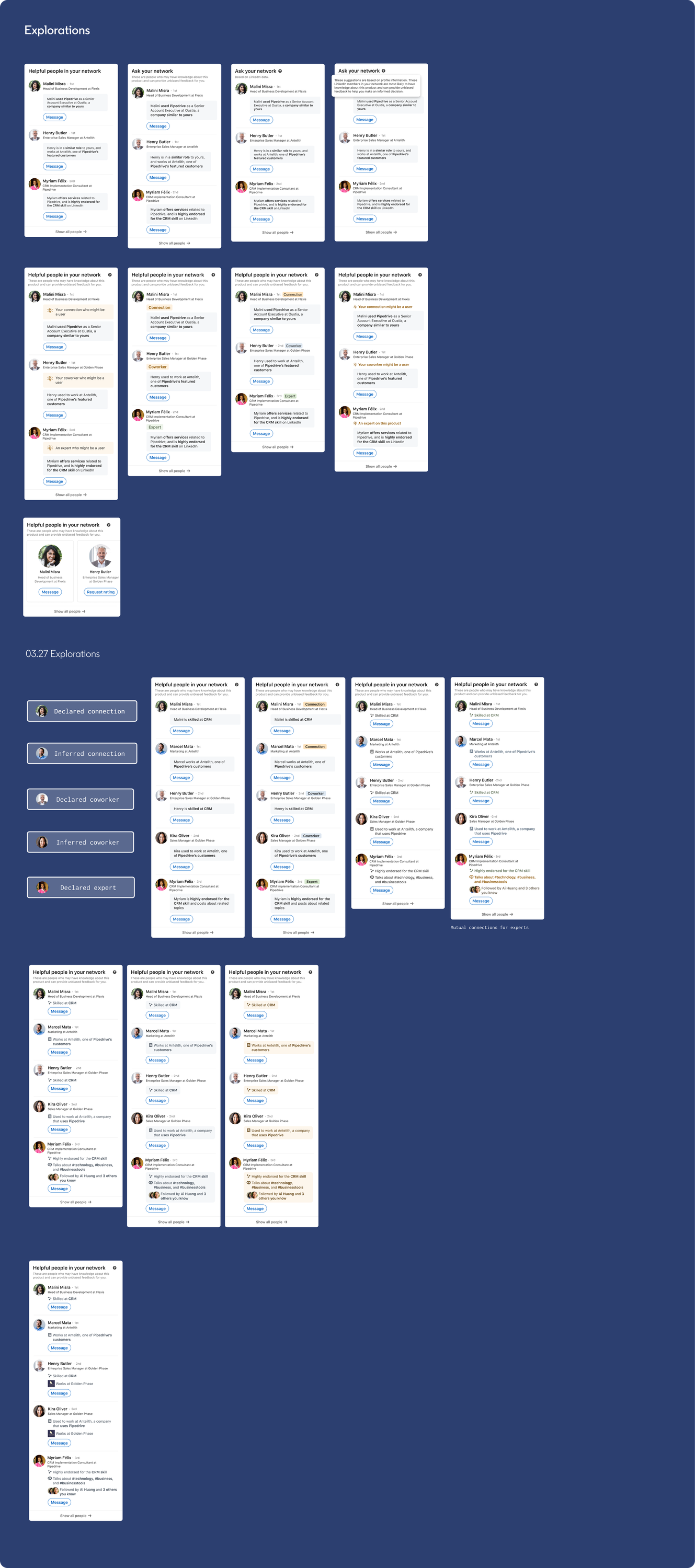Title explorations across module states