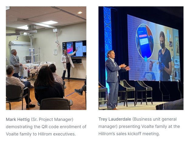 Voalte Family presentations: Hillrom executives and sales kickoff